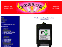Tablet Screenshot of chesterelectric.com